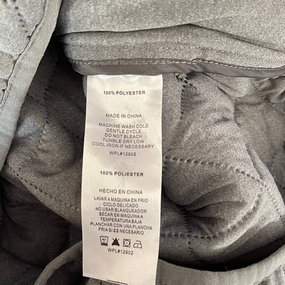 Haggar In Motion Womens Small Gray Outdoor Vest Full Zip Quilted Pockets - Picture 6 of 10